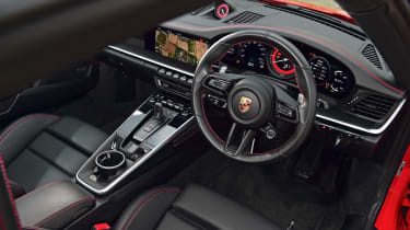 Porsche 911 Carrera S red interior